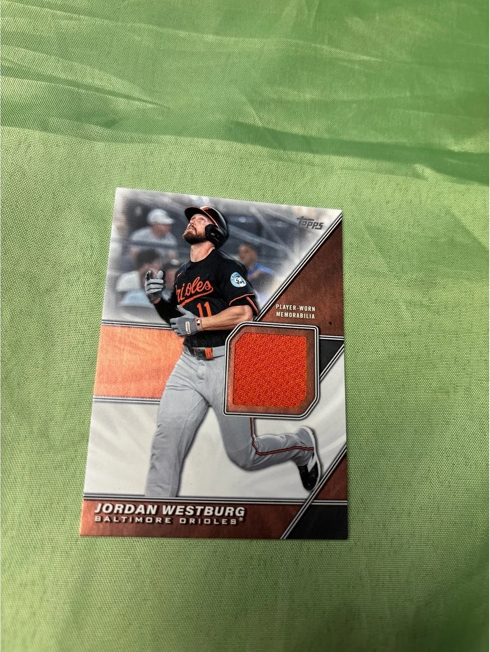 Jordan Westburg Baltimore Orioles Player-Worn Memorabilia 1/